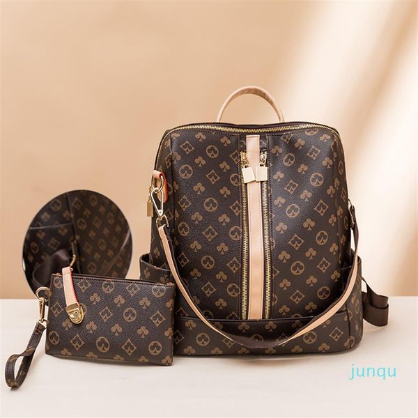 

backpack handbags european and american retro printed large-capacity backpacks are easy to take for multi-purpose travel215p