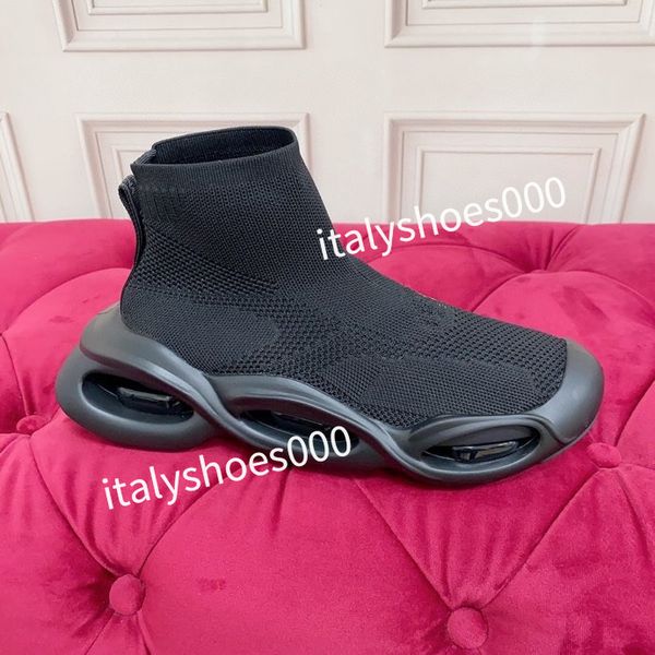 

2023new men designer sports shoes white rainbow heel trainer men casual runner sneakers outdoor, Black