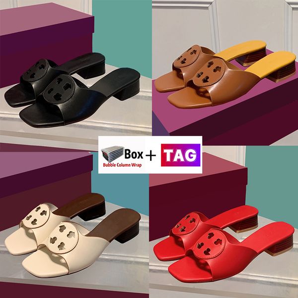 

with box luxury women sandals fashion designer slide lambskin sandal ladies summer slippers women shoes size 35-41, Black