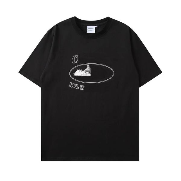 

corteizs t shirt high street hip hop letter print short sleeve t-shirt men's fashion brand loose tees 2023 summer women's 4fy5, White;black
