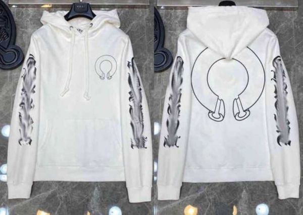 

men's hoodies & sweatshirts 3a classic mens zipper ch hoodies designer horseshoe sanskrit cross print pullover heart hoody sweatshirts, Black