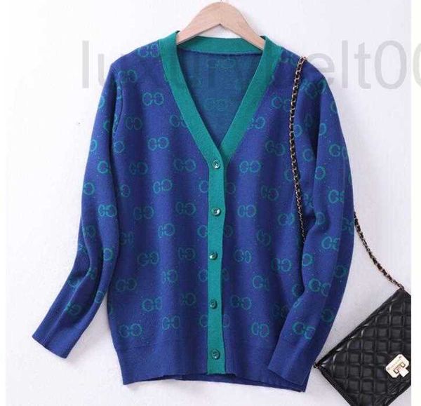 

women's sweaters designer knitted cardigan sweater double g letter tees jacquard temperent v-neck thin knit jacket f1xq, White;black