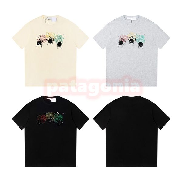 

new fashion mens summer t shirt designer womens splashfunning briquettes printing tees lovers hip hop clothing size s-xl, White;black