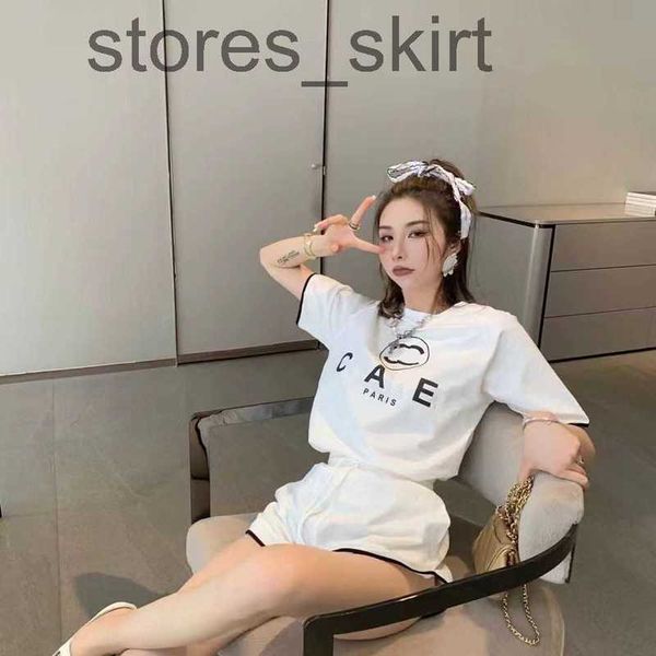 

two piece dress designerlady two piece dress suit t shirt skirt women dlouse set plaid swallow gird skirts bodycon summer tweed with letter, White