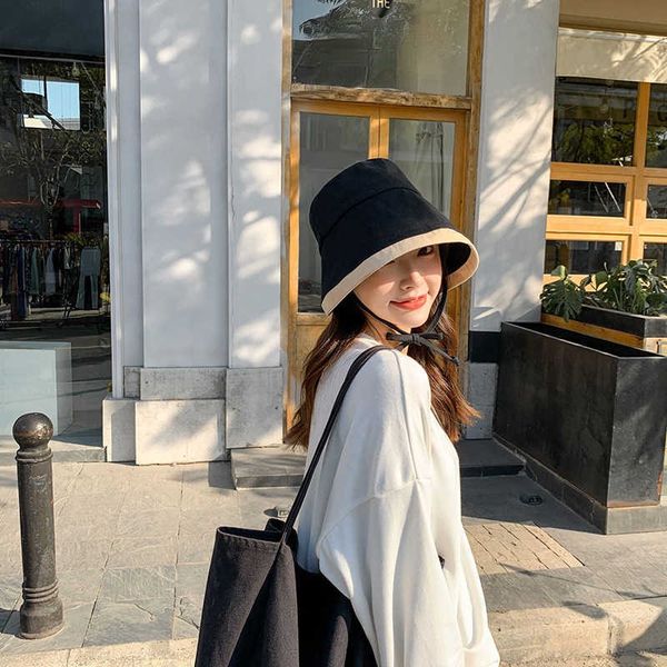 

wide brim hats new summer tying rope stripped bucket cap for women spring fishing hat outdoor sports autumn ladies hat gift lady panama sun, Blue;gray