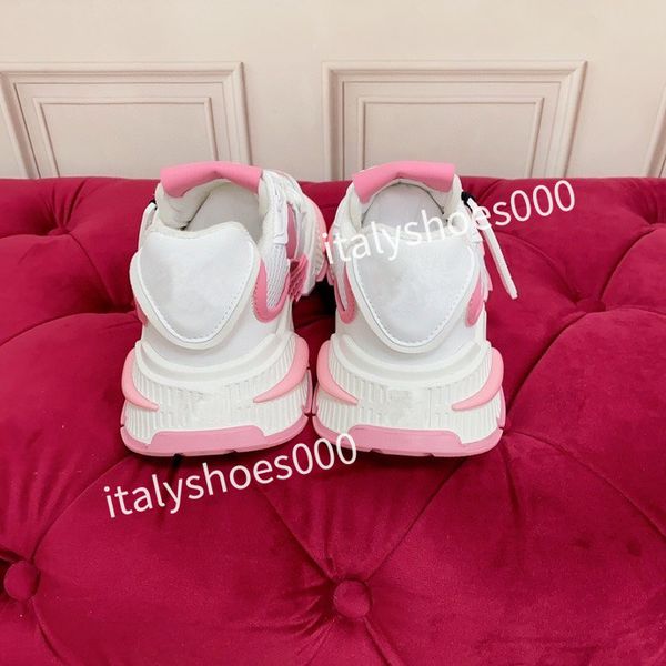 

2023new fashion sports shoes white rainbow heel trainer men casual runner sneakers outdoor, Black