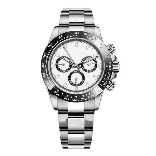 

deluxe mens watch 116500ln series automatic mechanical wristwatch 40mm ceramic bezel stainless steel luminous watch fashion waterp299t, Slivery;brown