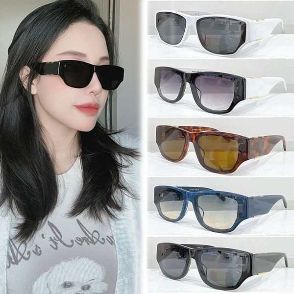 

Mens and womens designer fashion cool sunglasses Z9993U rectangular acetate frame with golden logo gradient eye glasses beach parties travel fashion street photos