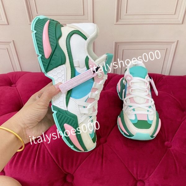 

mens fashion sports shoes black white rainbow heel trainer womens casual runner sneakers outdoor