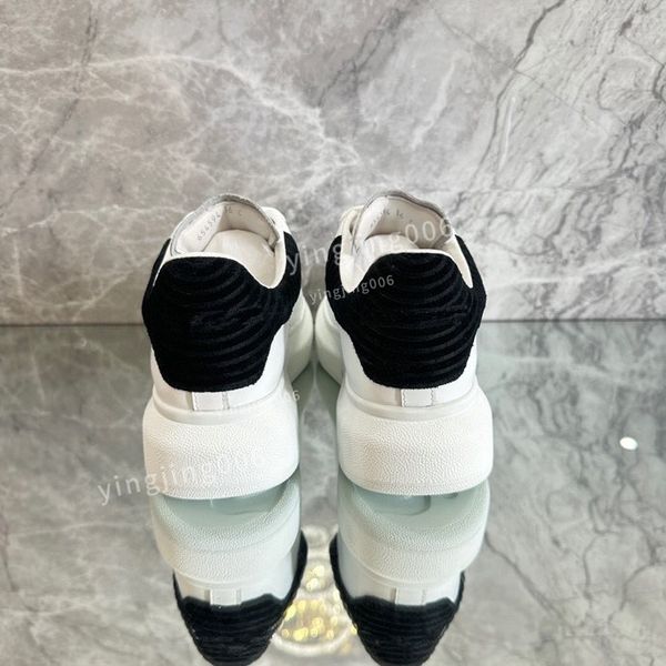 

2023designer quality sneakers men white shoes brand low sneaker leather rubber sole causal shoes, Black