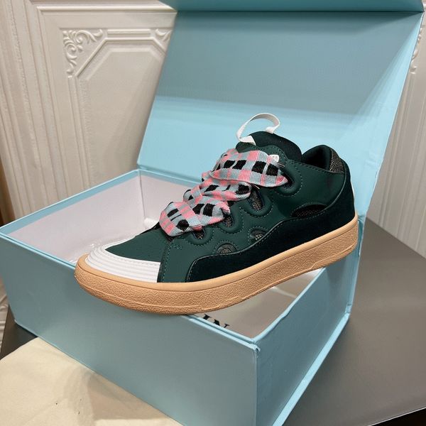 

womens luxury casual shoes sneakers curb bumpr bur house men women fashion brand trend catwalk stitching crystal color low loafers breathabl, Black