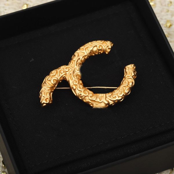 

2023 luxury quality charm brooch with special design in 18k gold plated have box ps7827a, Gray