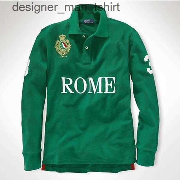 

men's polos mens designer long sleeve polos t shirts embroidery cotton fashion casual poloshirt 1e0xx, White;black