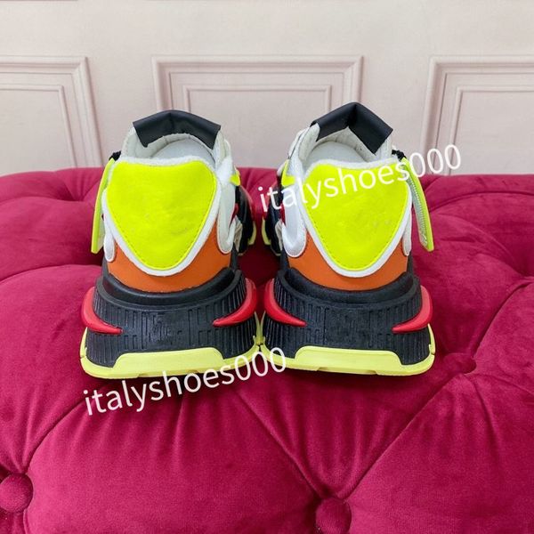 

2023new mens fashion sports shoes black rainbow heel trainer womens casual runner sneakers outdoor