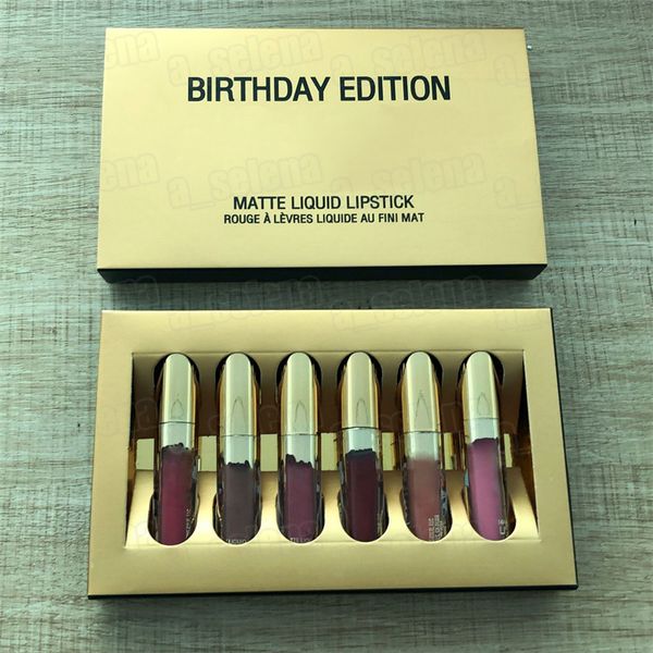 

lip gloss lips makeup lipstick birthday gloss edition lipkit matte lipsticks 6 colors set lipgloss