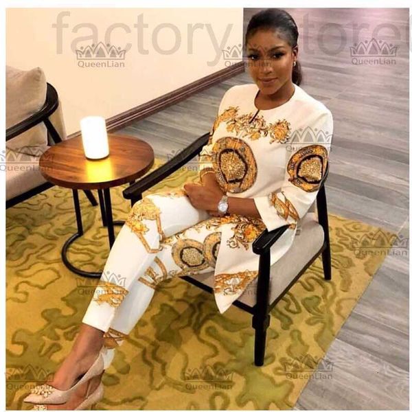 

ethnic clothing luxuriousnew african print elastic bazin baggy pants rock style dashiki sleeve famous suit for lady ynzm, Red