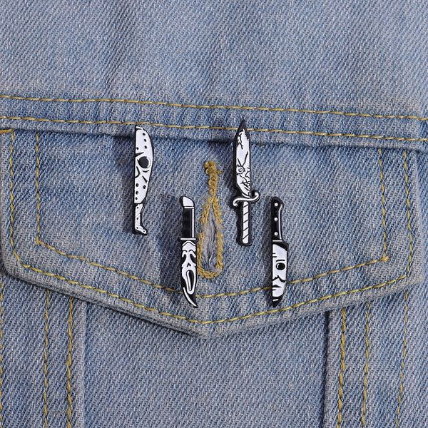 

brooches pin for women men fashion jewelry punk style knife shape enamel clothes dress jewelry hats bag decor brooches and pins for sale, Blue