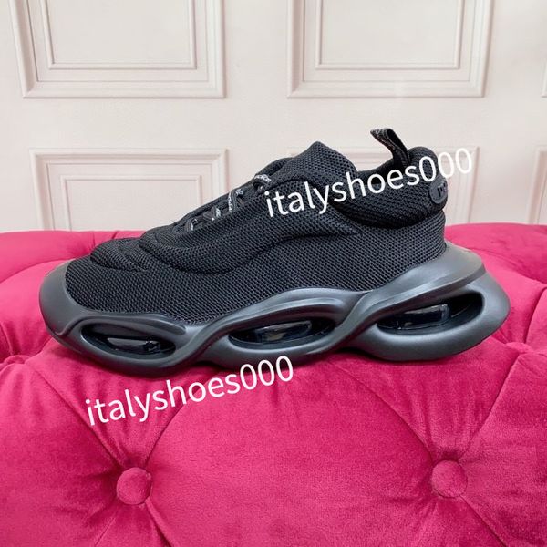 

2023new designer fashion sports shoes white rainbow heel trainer men casual runner sneakers outdoor, Black