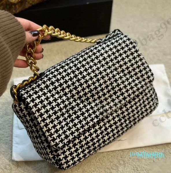 

woven bags classic designer-vintage large capacity flap metal hardware chain cross coins purse handbags 34 pouch