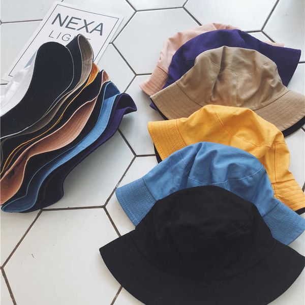 

wide brim hats solid double sided bucket hat men womens bob hip hop panama summer autumn lady fisherman hat outdoor sun cap aa230414, Blue;gray