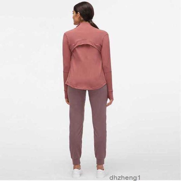 

women's hoodies & sweatshirts outfits -78 autumn winter new zipper quick-drying yoga clothes long-sleeve thumb hole training running j, Black