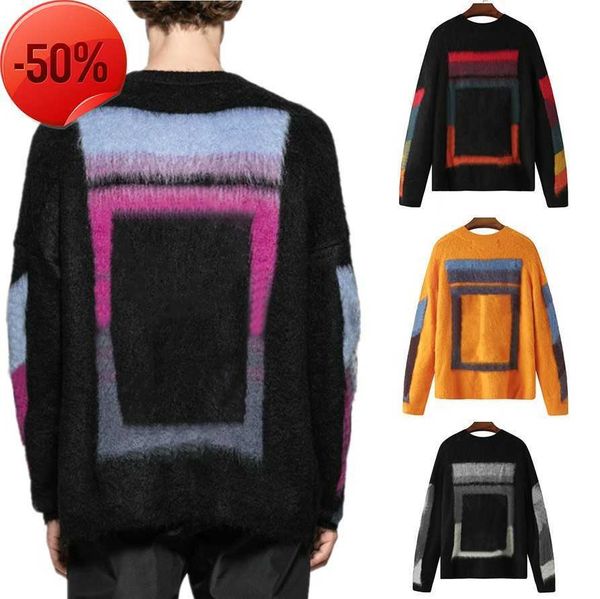 

e tie dye pattern classic design trend thickened knitwear streetwear knits fashion winter sweater hoodies stripe s to 2xl size, White;black