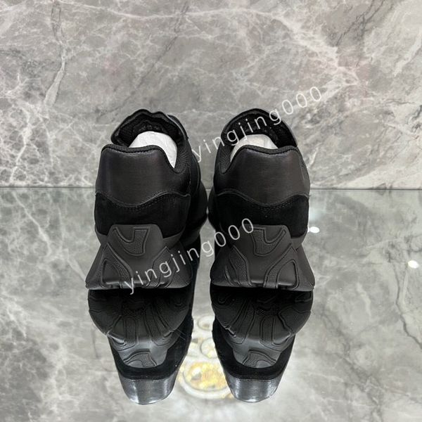 

2023new men designer quality casual shoes classic canvas sneakers fashion platform heighten trainers designers sneaker, Black