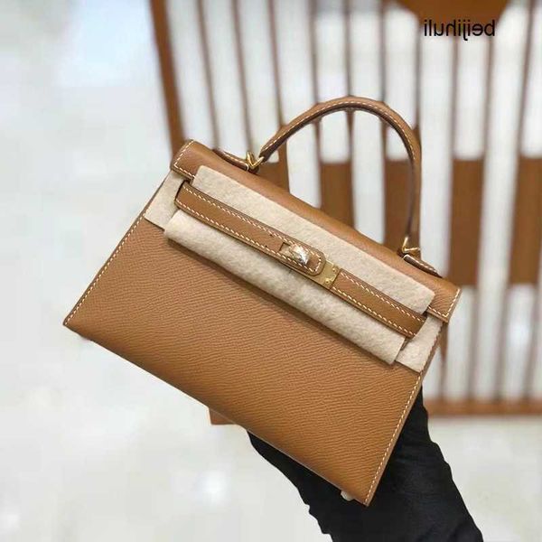 

hermm kily classic handbags handmade wax line second generation mini bag ep leather palm pattern cow one shoulder crossbody women s {categor, Black