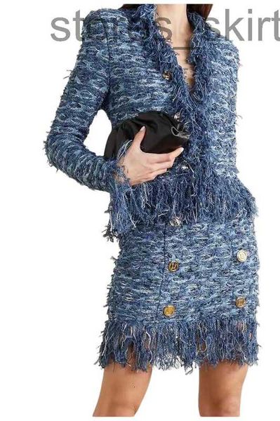 

women's jackets designerluxury women's brand jacket new women's autumn winter jacket fashion ootd letter tassel tweed coat ca, Black;brown