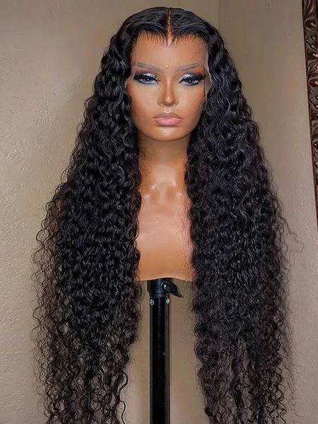 

Human Chignons 40 Inch Deep Wave 13x6 HD Lace Frontal Hair S for Women Brazilian Curly 13x4 Front Pre Plucked 231115