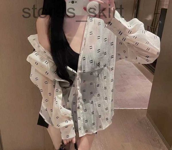 

women's blouses & shirts designerfrance designer womens loose blouses shirts fashion summer translucence paris shirt plus size casual n, White