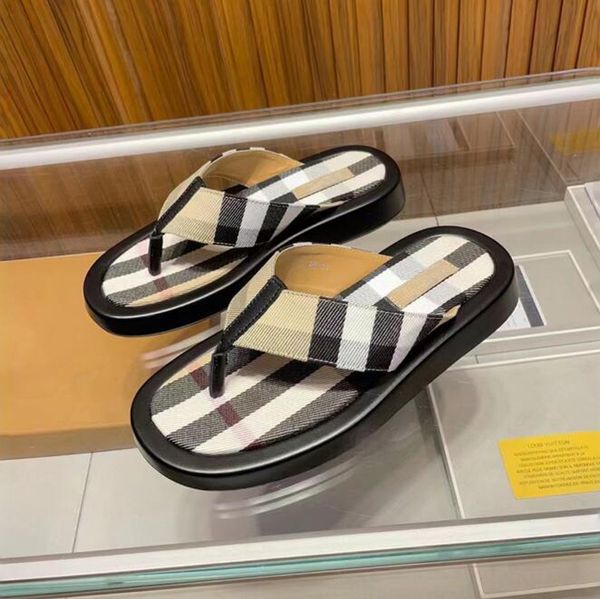 

fashion brand men casual vintage slippers sandals loub flip flats cross canvas striped double ankle front strap slides famous platform slide, Black