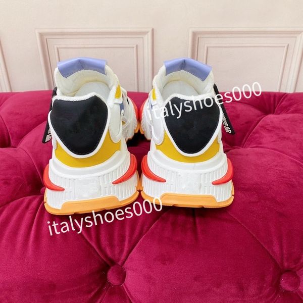 

2023mens fashion sports shoes white rainbow heel trainer womens casual runner sneakers outdoor, Black