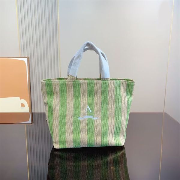 

wicker woven totes bag woody beach bags luxury straw canvas metal enamel triangle letter small delicate cute book summer designer handbag na