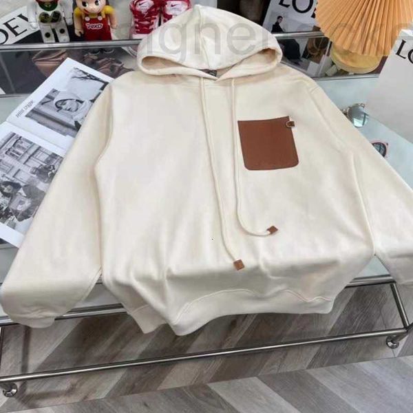 

men's hoodies & sweatshirts designer hoodie mens sweatshirt embroidery hooded sweater men women pullover coat loose oversize casual spo, Black