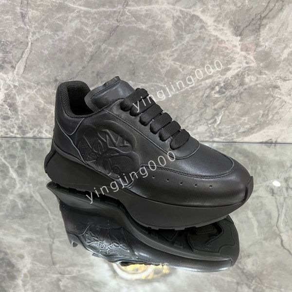 

2023men designer quality casual shoes classic canvas sneakers fashion platform heighten trainers designers sneaker, Black