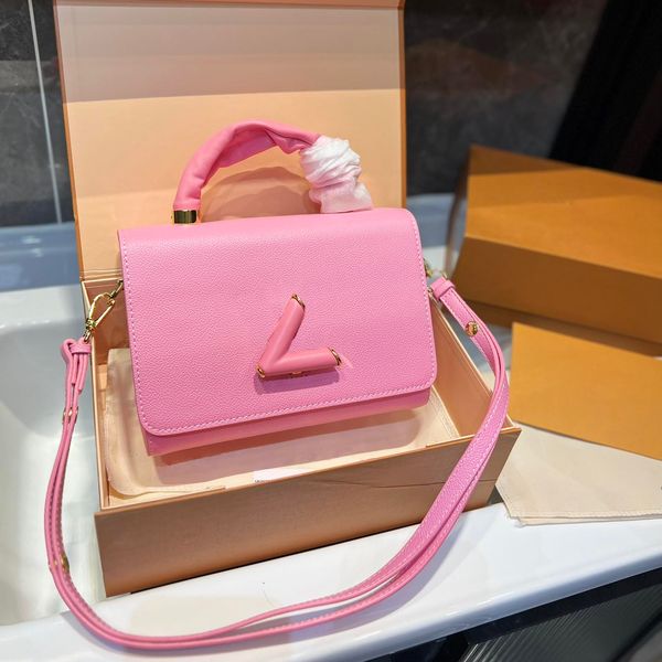 

luxury designer shoulder bag classical twist flip chain bags six colors women cross body shoulder tote
