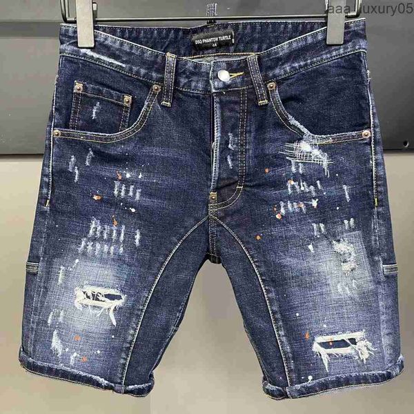 

jeans men jean mens luxury designer skinny ripped cool guy causal hole denim fashion brand fit jeans man washed pants dsquare 2 d2 dsqs&iexc, Blue