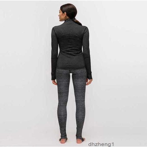 

women's hoodies & sweatshirts outfits -78 autumn winter new zipper quick-drying yoga clothes long-sleeve thumb hole training running j, Black