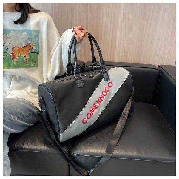 

duffel bags large capacity outdoor short distance travel bag men s portable light luggage boarding storage sports fitness 230316