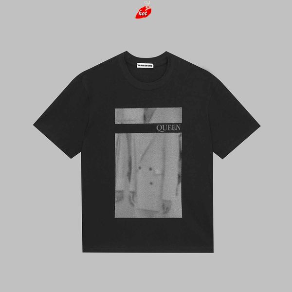 

men's t-shirts queen men's black white atelier t-shirt in black mix 68657 dsquare 2 d2 dsqs dsq2s n1tb, White;black
