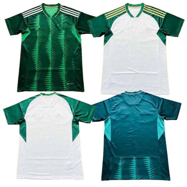 

2023 24 men's t-shirts saudi arabia home and away custom shirts, White;black
