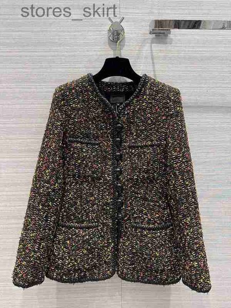 

women's jackets designermilan runway jackets 2023 new spring o neck long sleeve women's designer coats brand same style outerwear, Black;brown