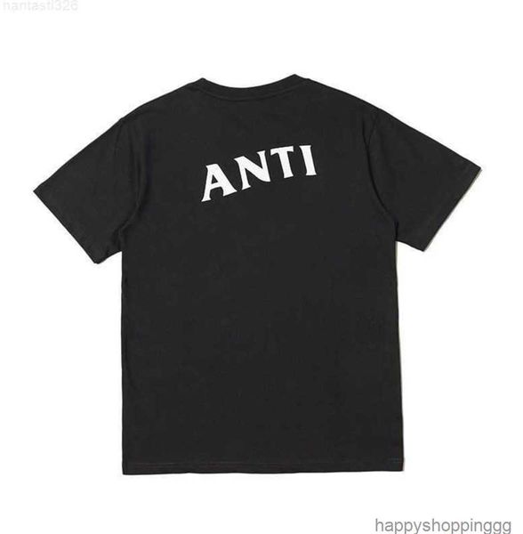 

men's t shirts fashion anti social club cross print t-shirt casual short2, White;black