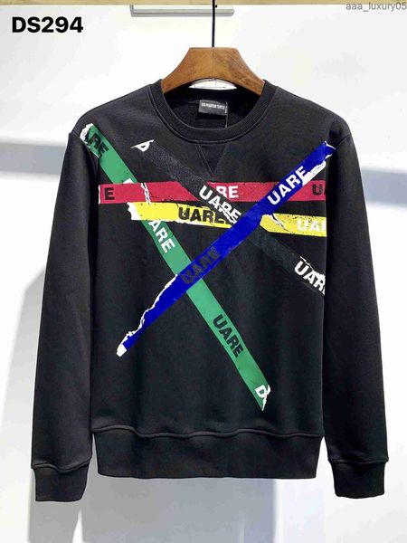 

brand hoodie mens designer hoodies italy fashion sweatshirts autumn winter print man hoody male 100% cotton 01283 dsquare 2 d2 dsqs dsq2s 1, Black