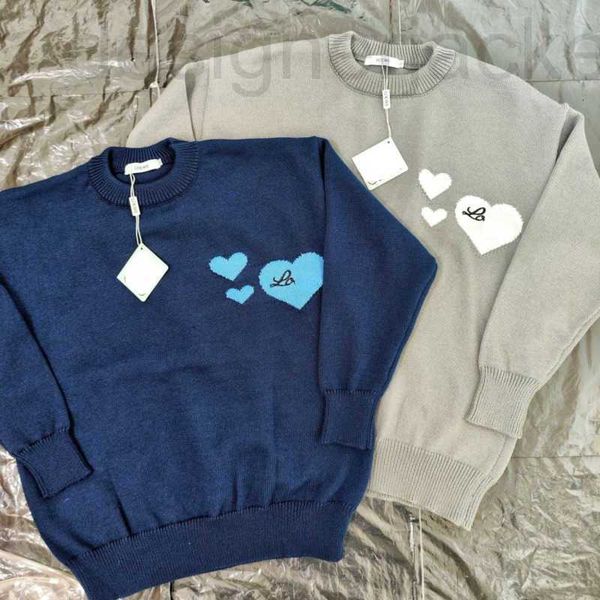 

men's sweaters designer sweater mens wool knitted pullover coat men women love embroidery long sleeve hbkj, White;black