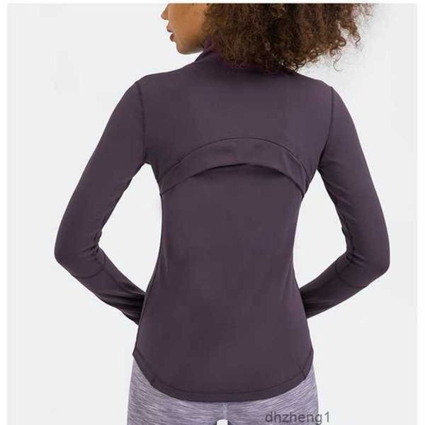 

women's hoodies & sweatshirts outfits -78 autumn winter new zipper quick-drying yoga clothes long-sleeve thumb hole training running j, Black