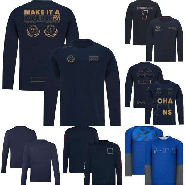 

2023 f1 driver champion t-shirt formula 1 fans long sleeve t-shirts outdoor sports mtb motocross jersey summer men's quick dry