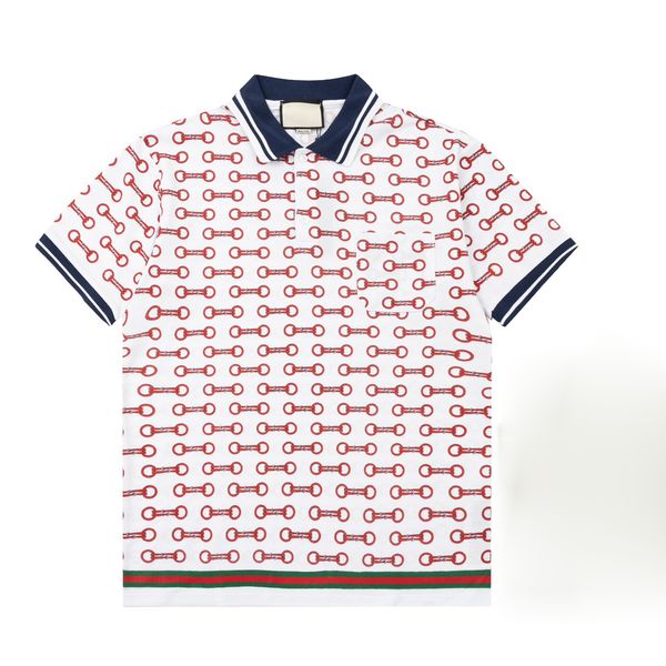 

2new fashion london england polos shirts mens designers polo shirts high street embroidery printing t shirt men summer cotton casual t-shirt, White;black