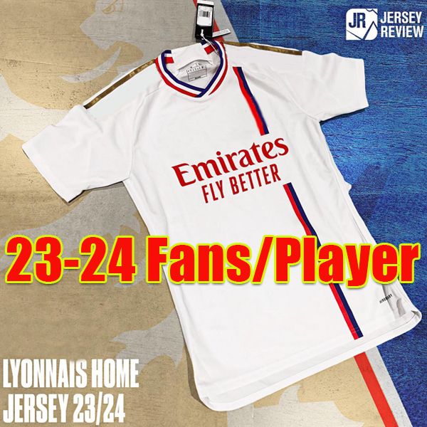 

23 24 maillot de foot soccer jerseys tete ol aouar tagliafico football shirts 2023 2024 boateng traore juninho man kit equipment lyon fans, Black;yellow